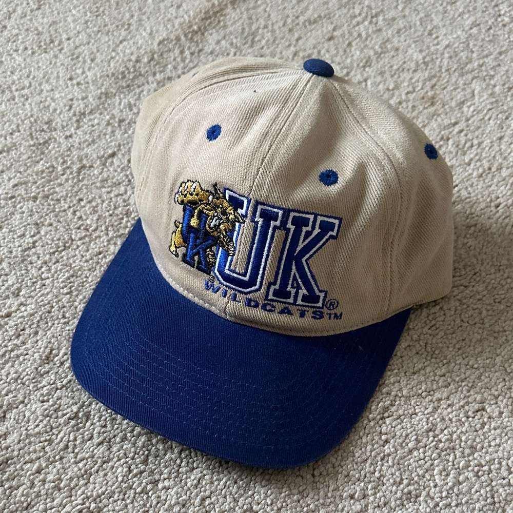Blue and Beige UK Wildcats Cap